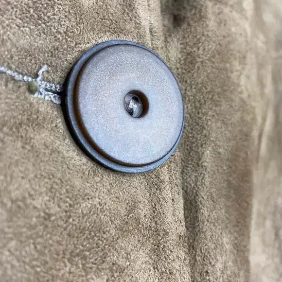 Vintage Suede Boho Brown Peacoat - Picture 5 of 9